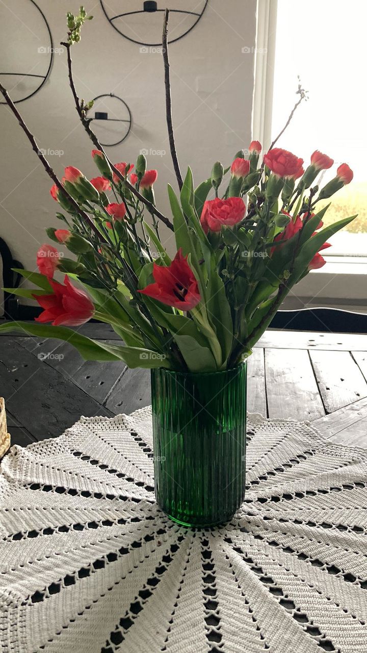 flowers in a vase