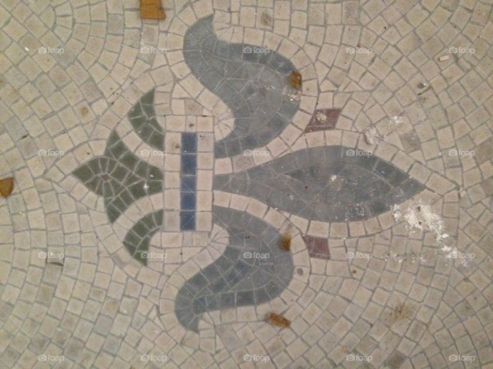 Patterns. Pattern tiles in church