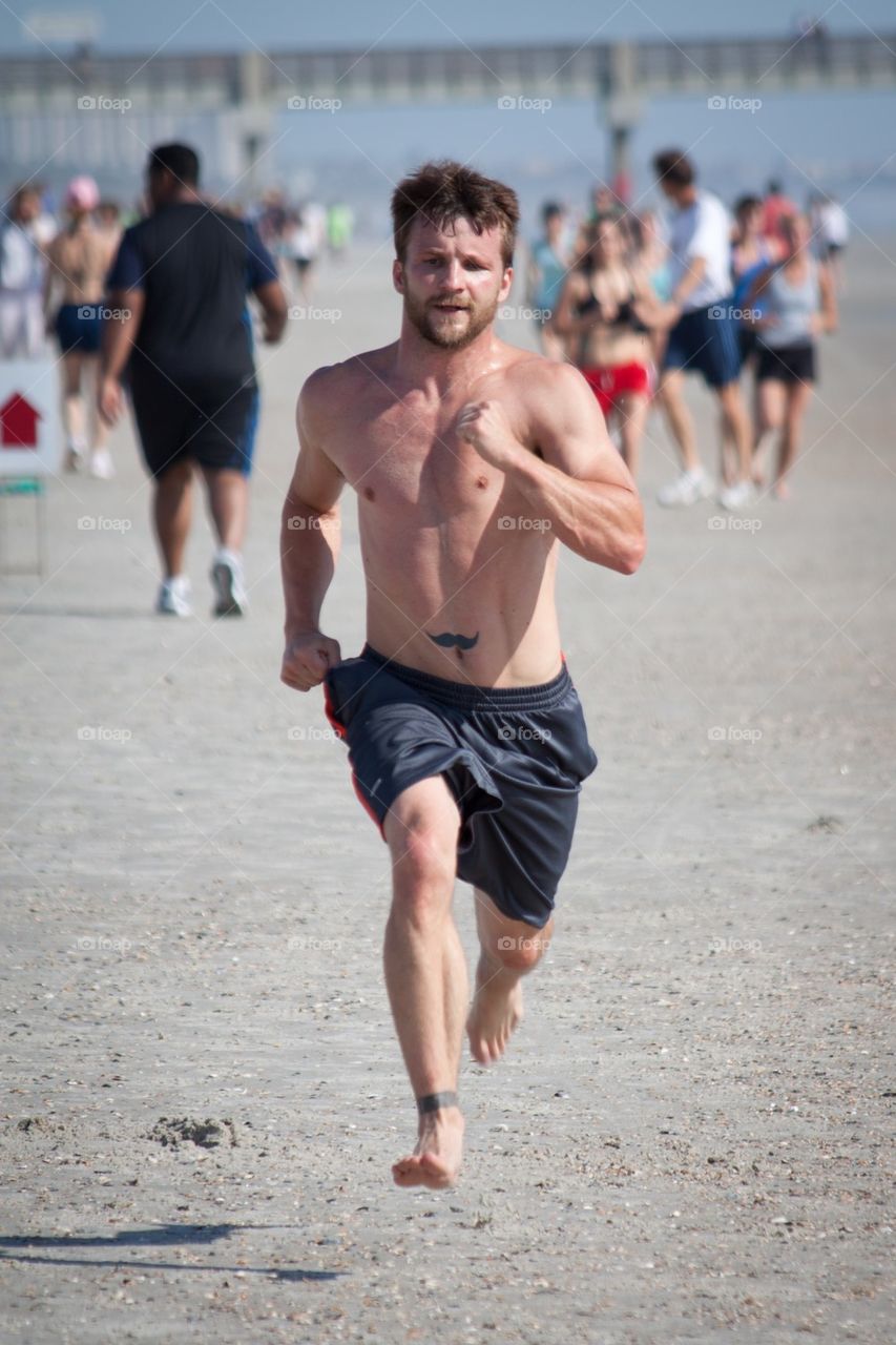 Runner on the Beach