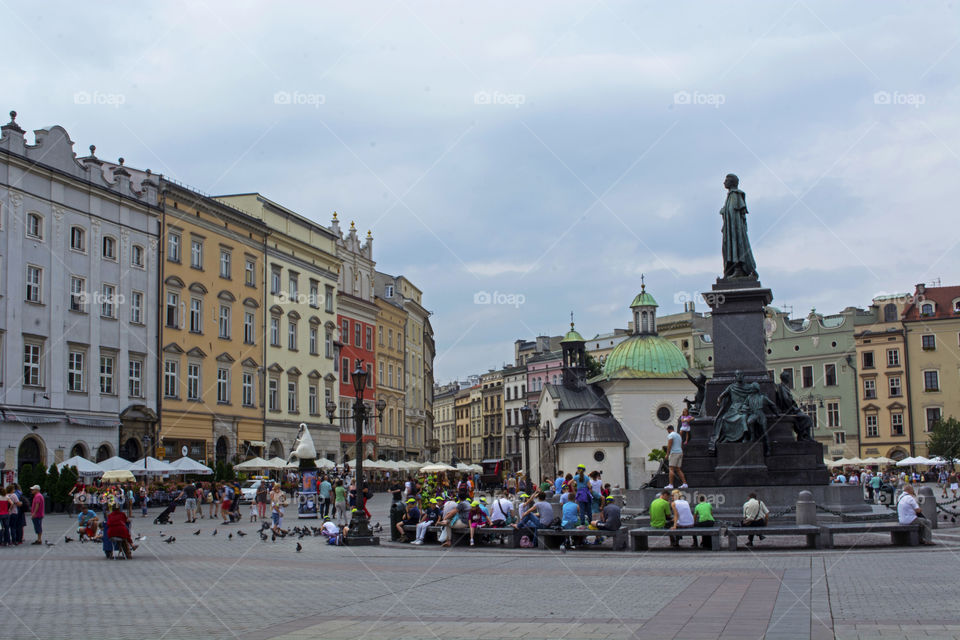 Public square in Krakow