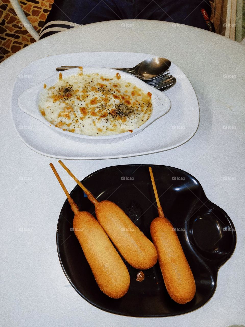 I arrived just as the restaurant was about to close. So I only ate this much food.