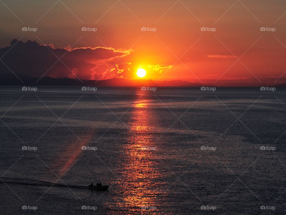 Sunrise over the sea