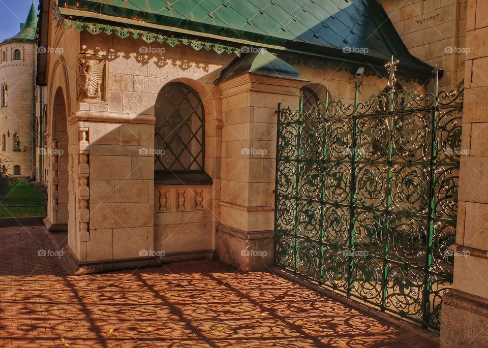 Lace. . Went for a walk in Nizhni Novgorod, Russia when I saw those gates and a shadow with that. 