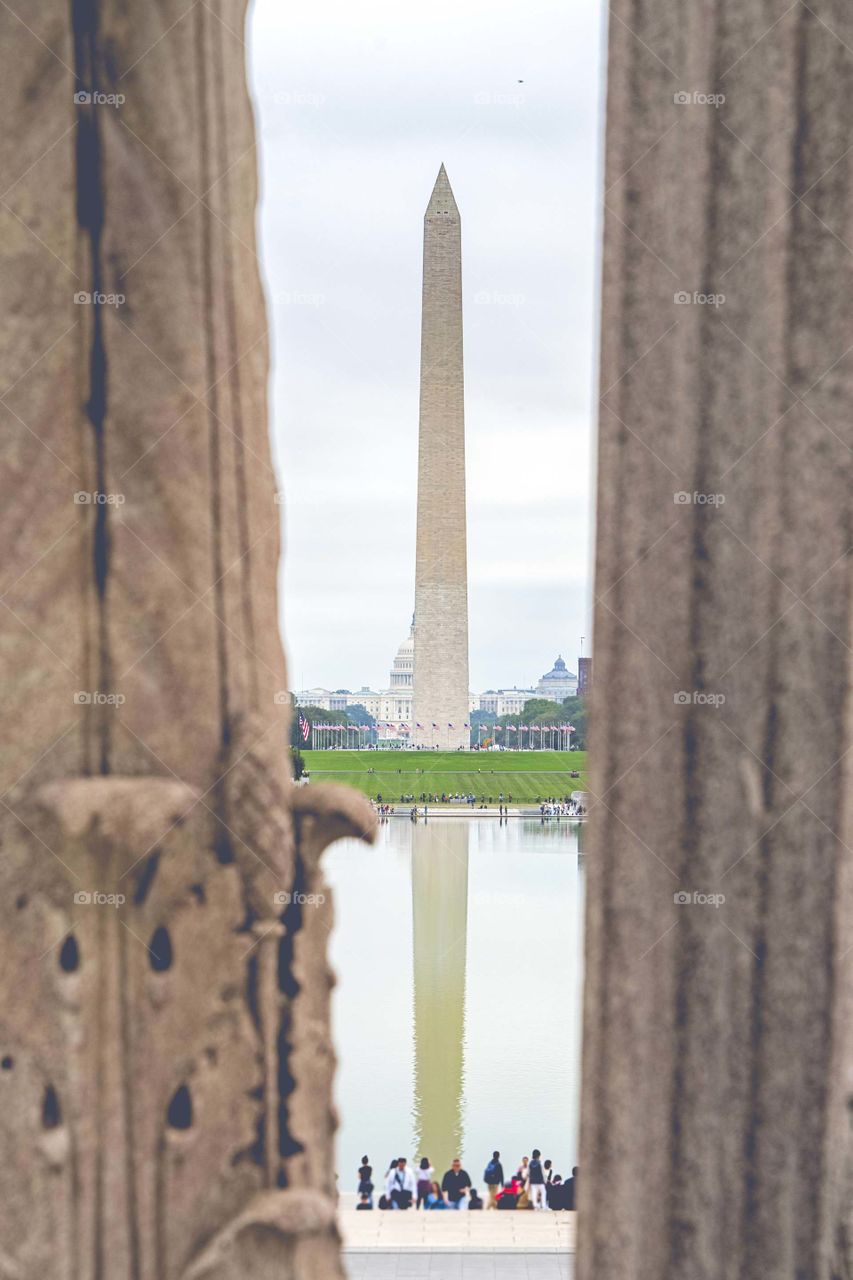 Washington Monument Reflecting 