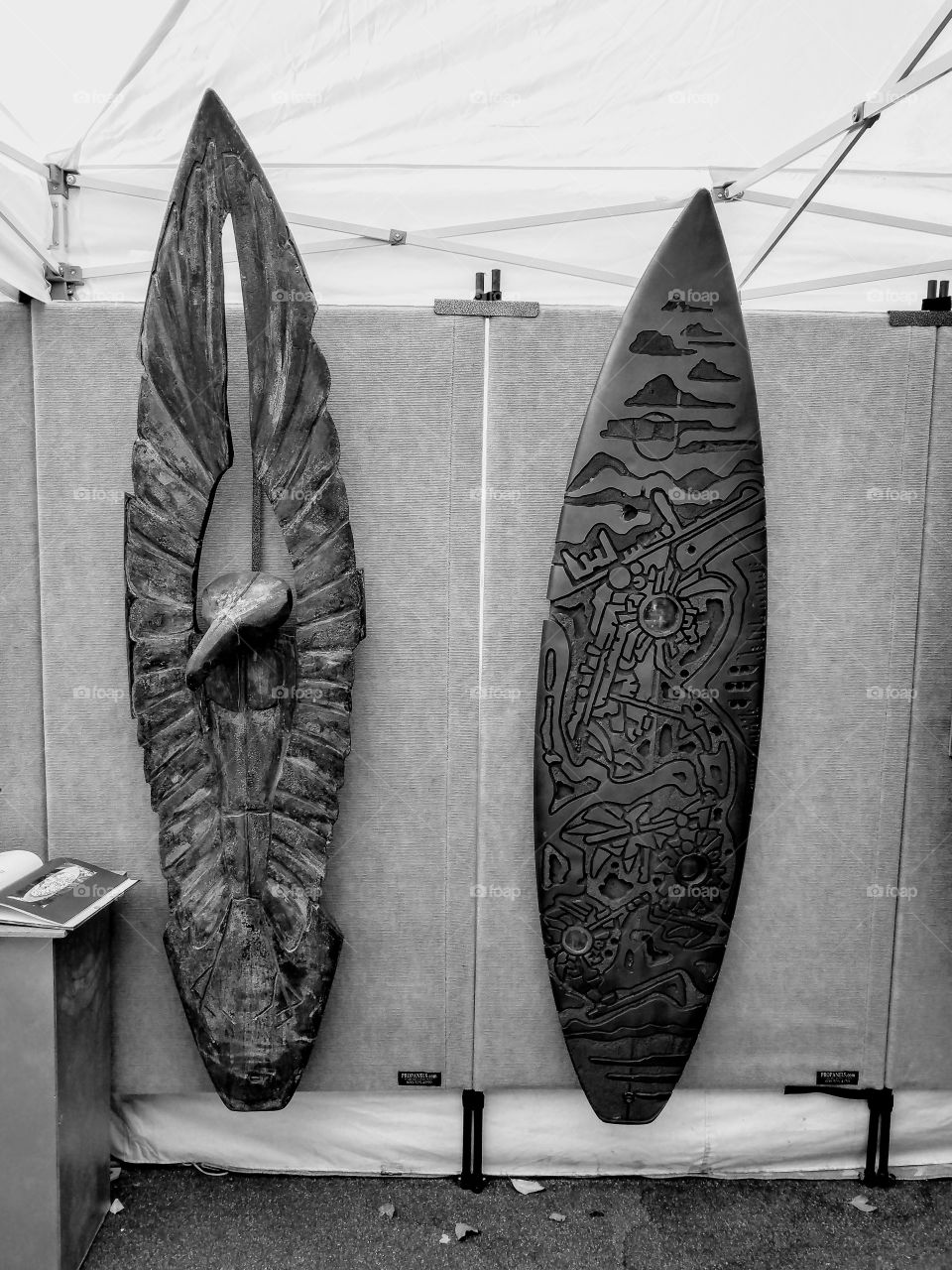 Black and White Fine Art Surfboards