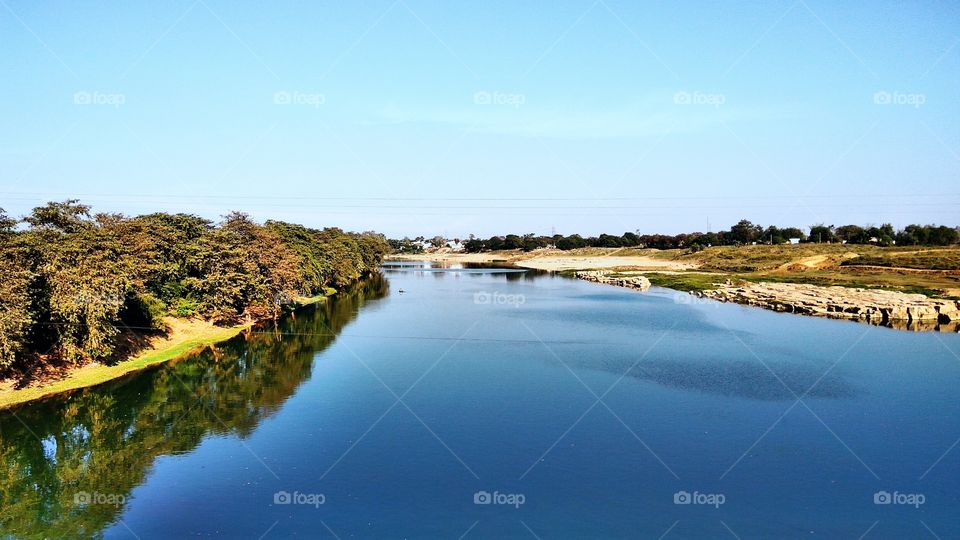 River and reflection