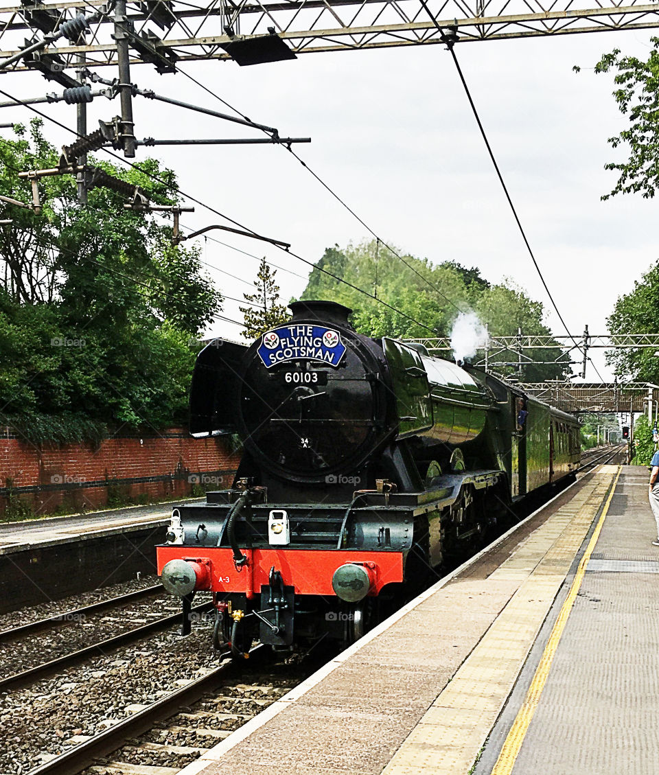 Flying Scotsman  on the tracks...
 