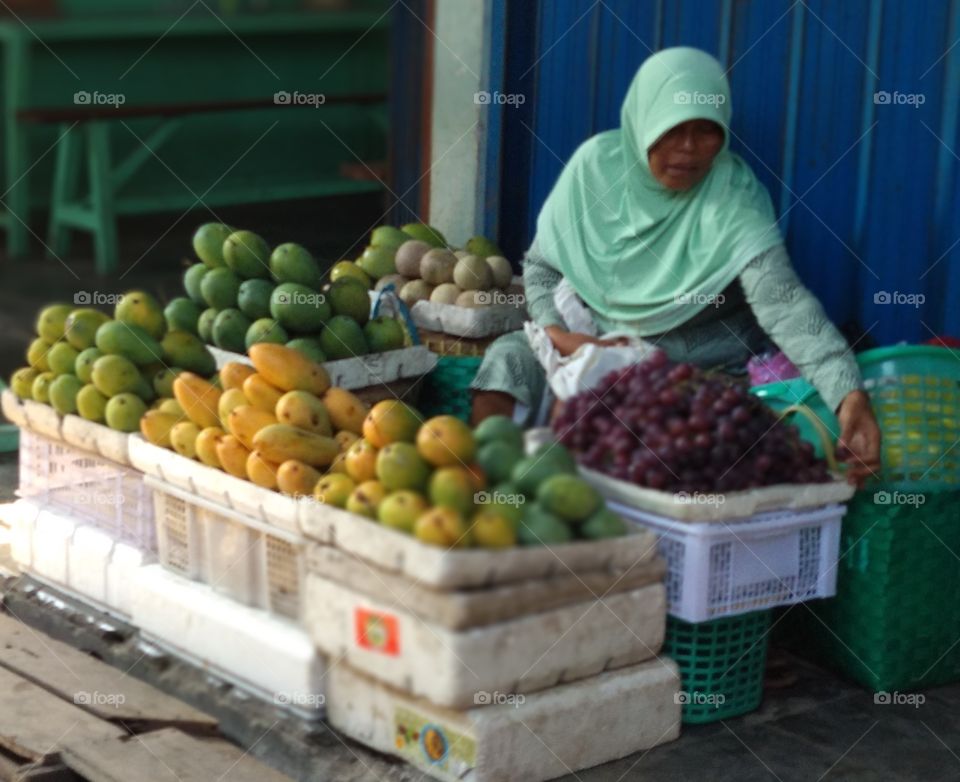 penjual buah