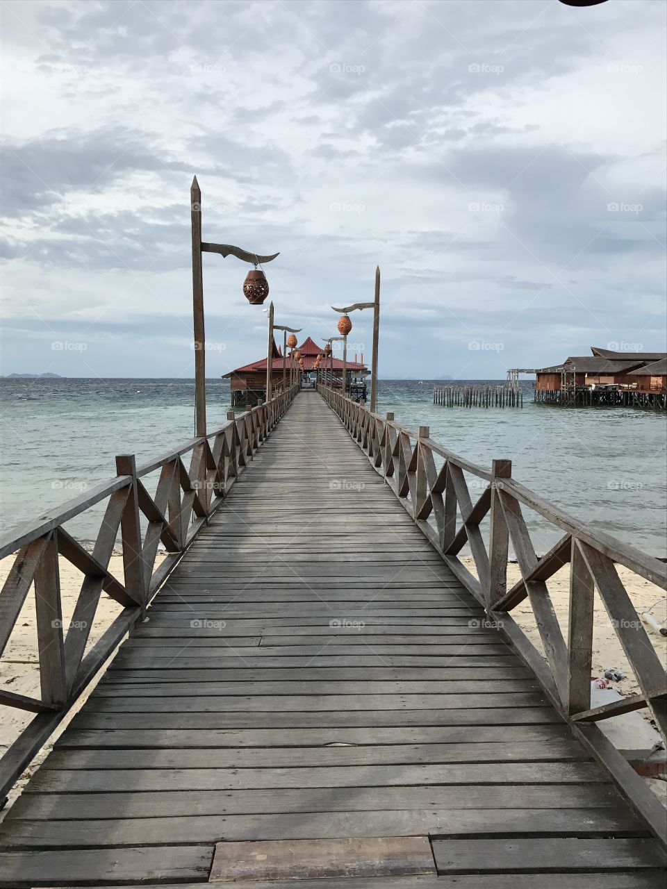 snap picture at vilage of bajau laut at mabul island 