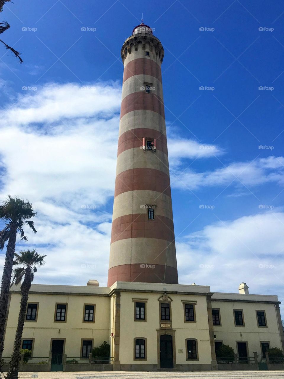 Pink light house in Aveiro