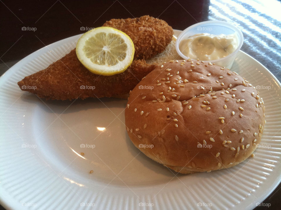 fish lemon and sandwich by theuncagedbird