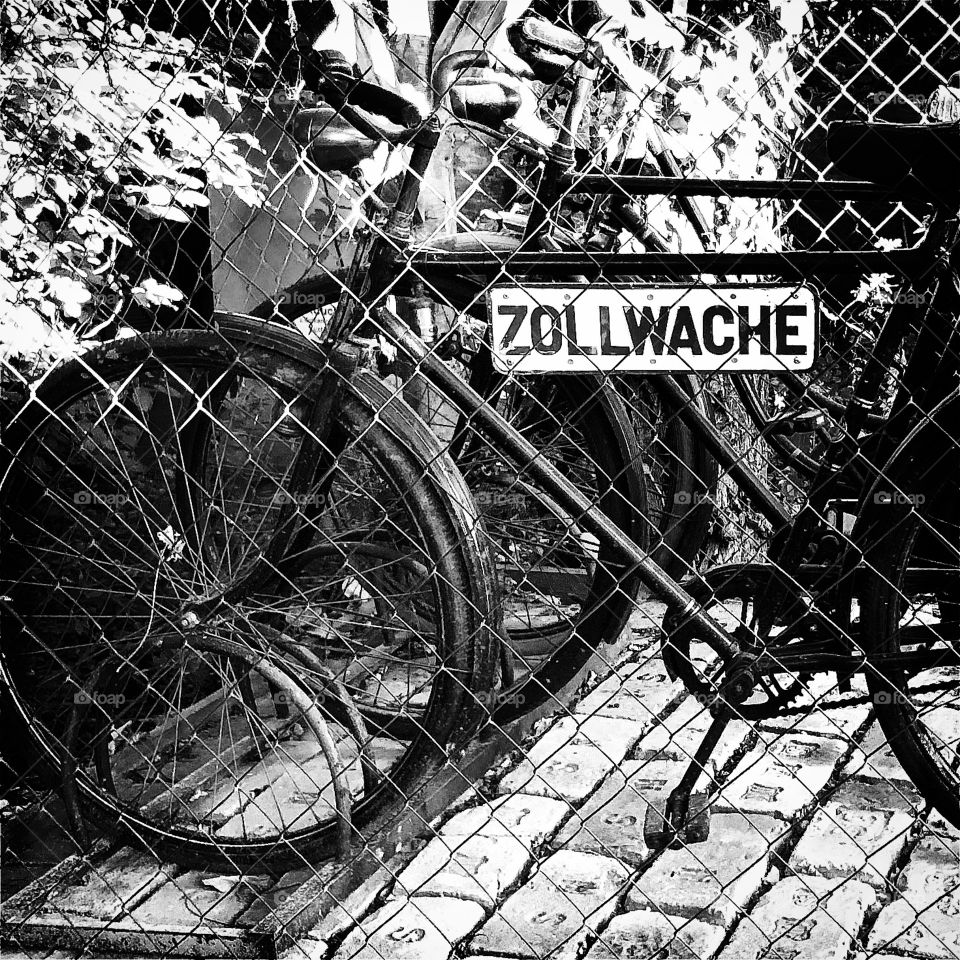 Bike of the Austrian Zollwache in Mönchhof 