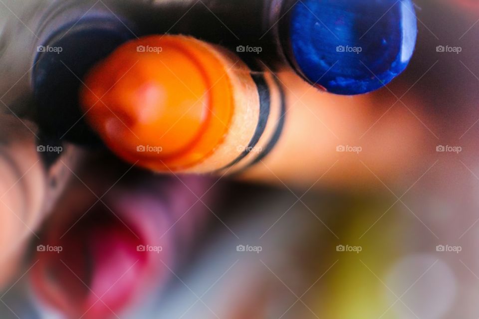 close up crayon