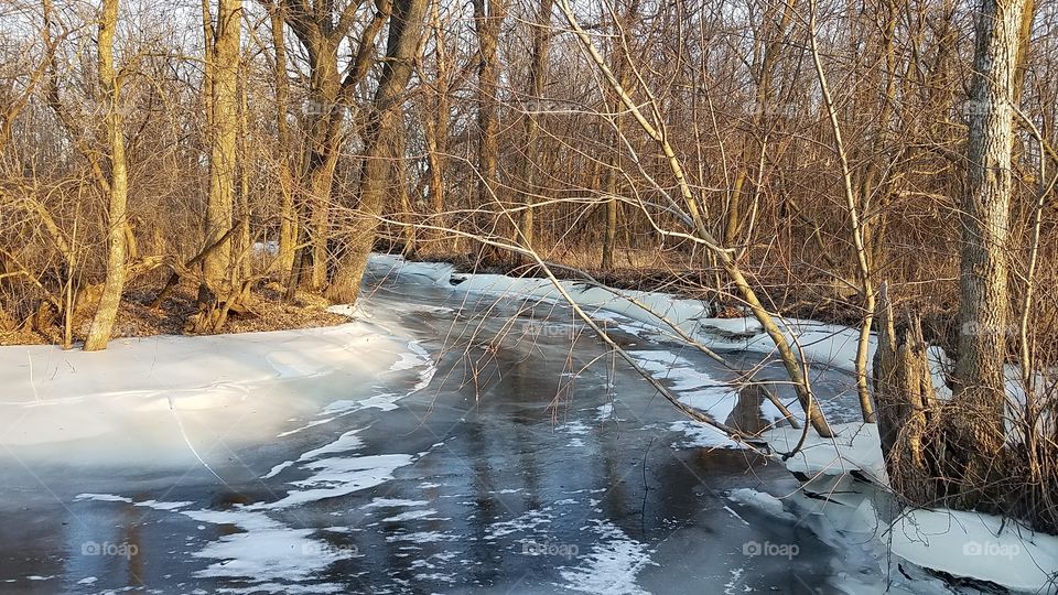 Frozen river