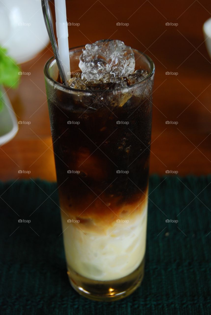 Sweet Vietnamese iced coffee
