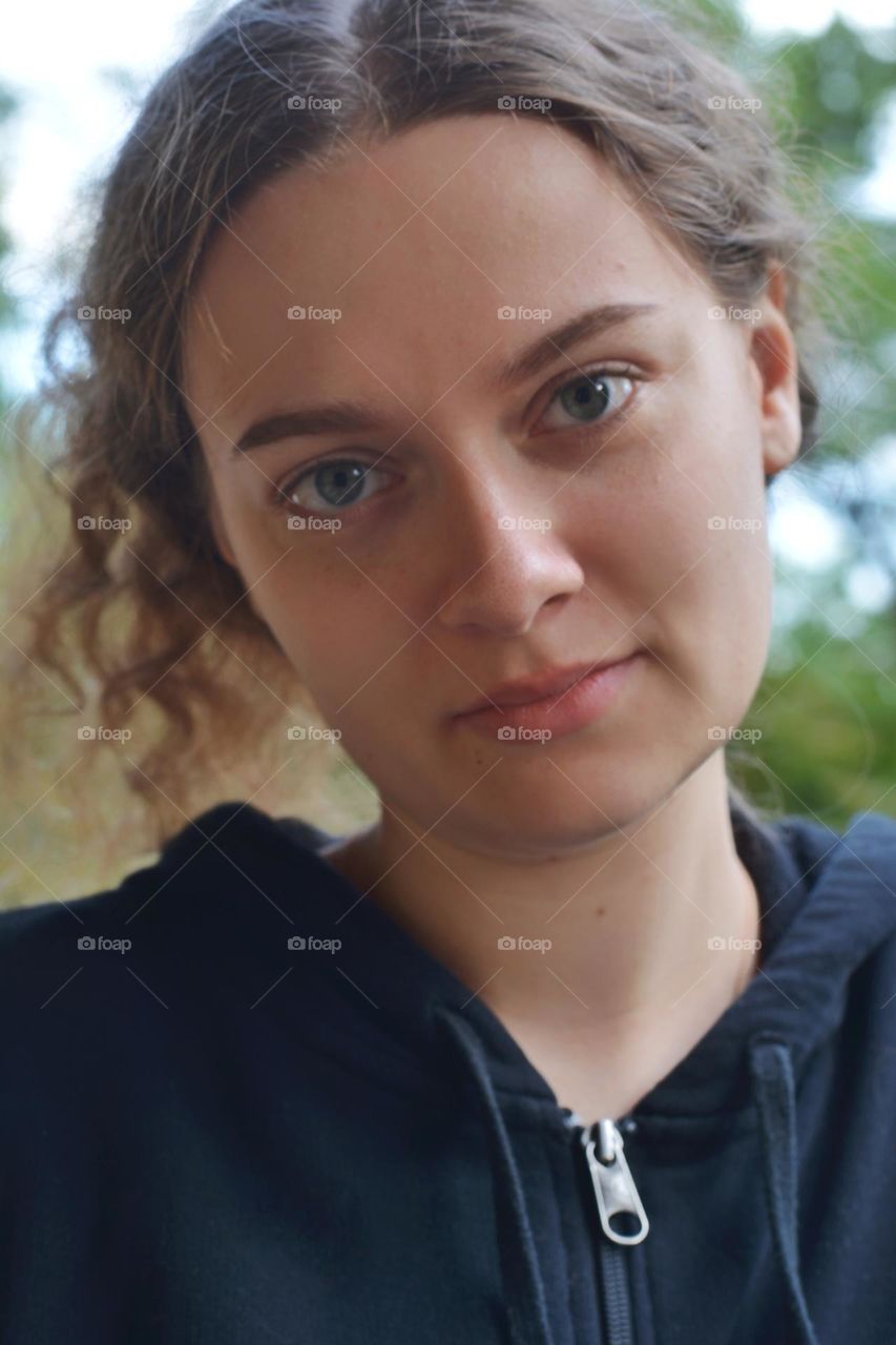 girl beautiful portrait close up