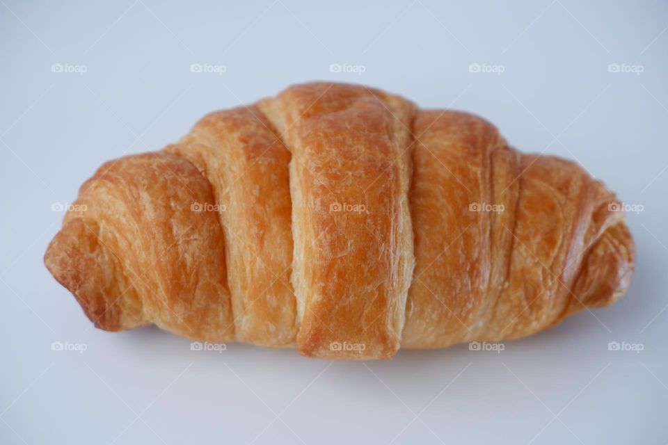 Delicious Butter Croissant in the morning of work.
