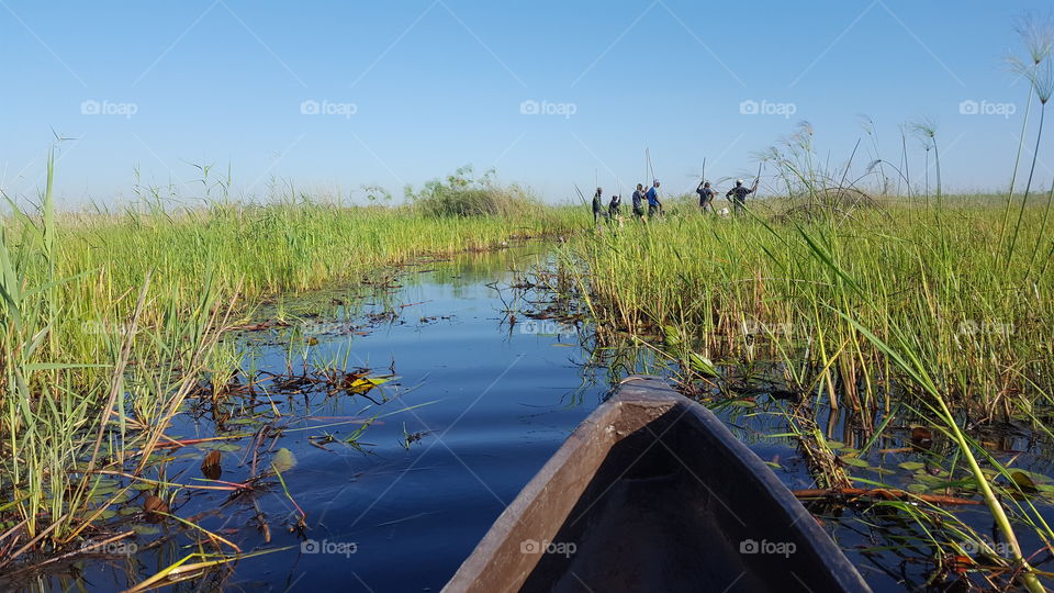 A mokoro ride in the Okavango delta