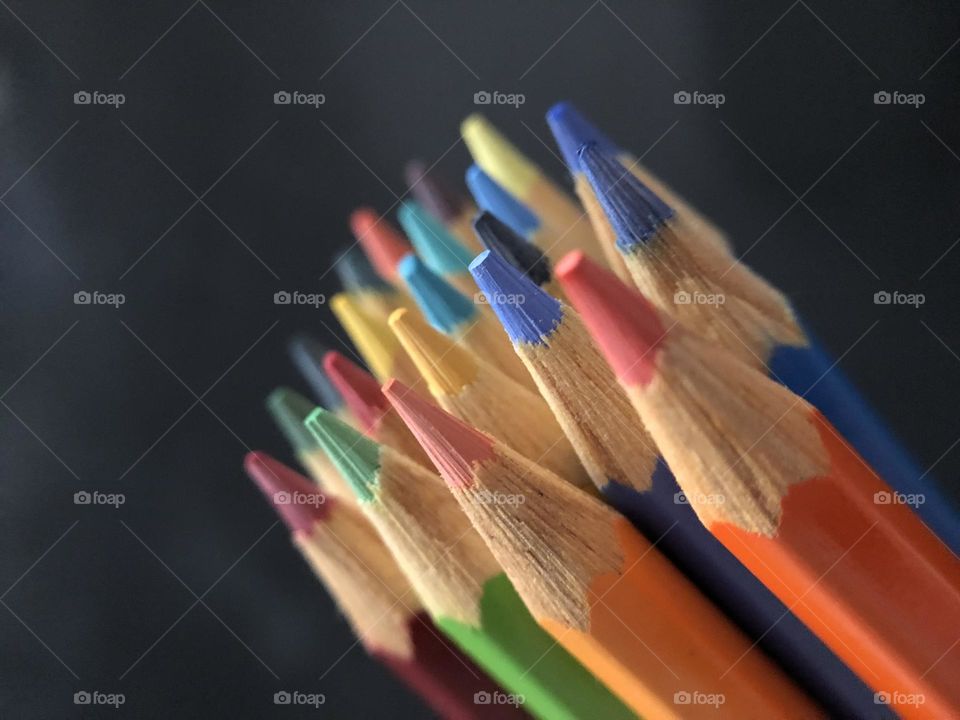 Colored pencils.