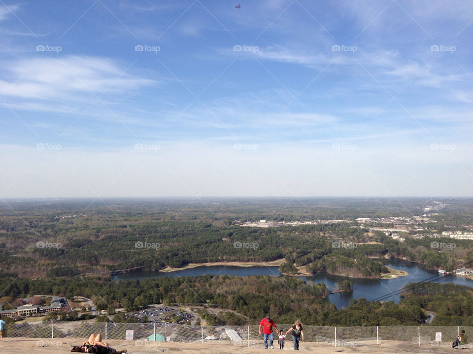 View from top of Stone Mountain