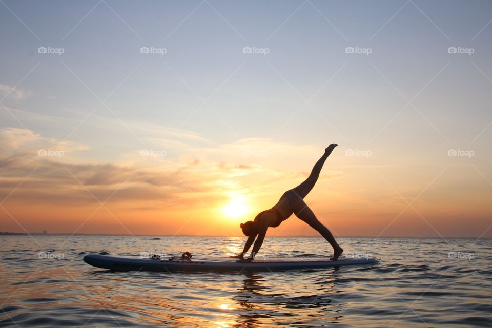 a wonderful sunset on the Baltic Sea