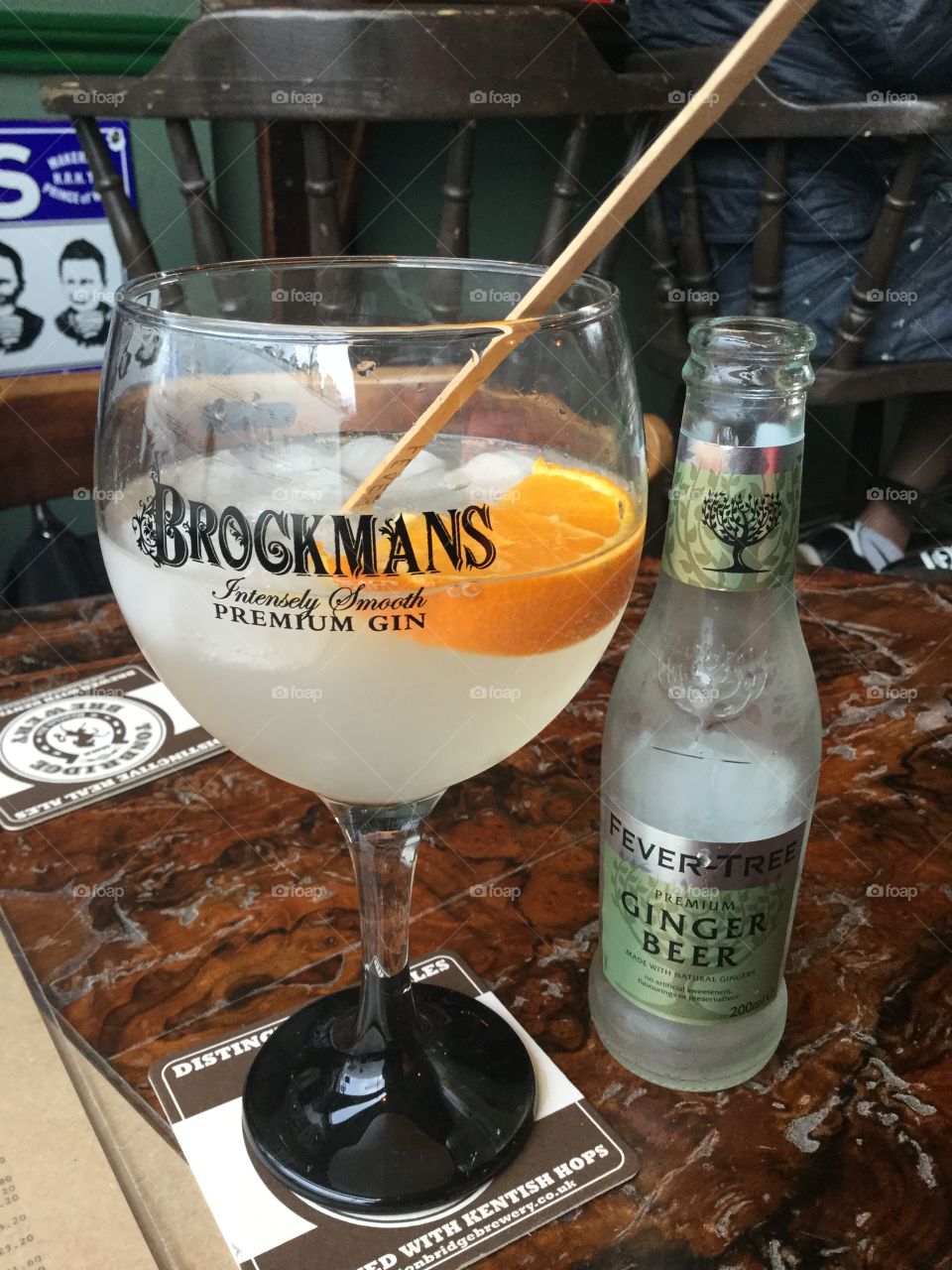 Gin and ginger beer