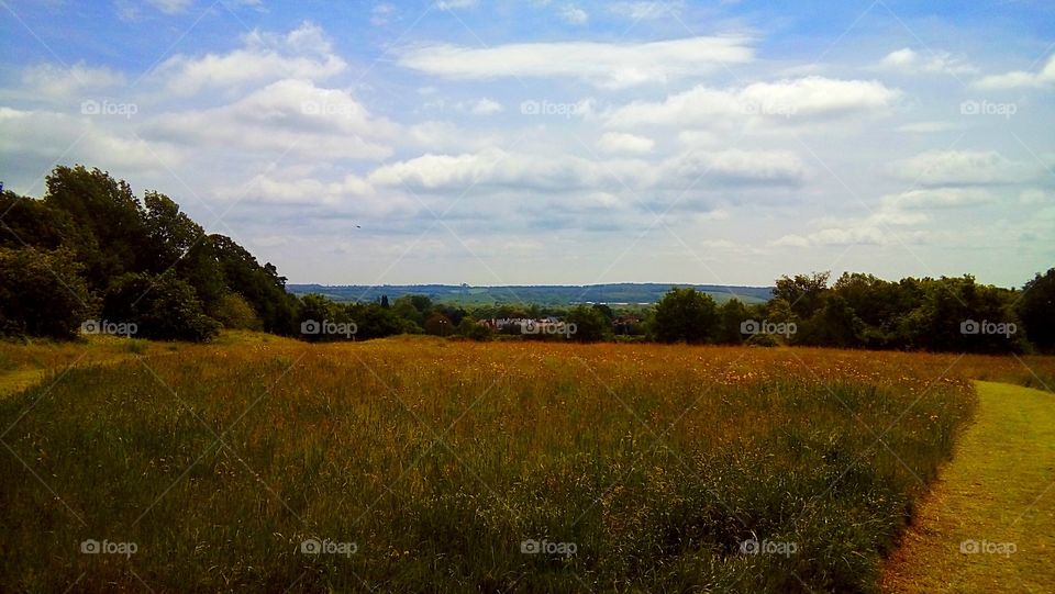 View across the valley