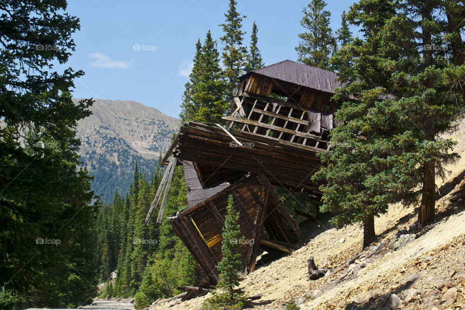 Mary Murphy mine. remains of the ore loading station at the Mary Murphy mine
