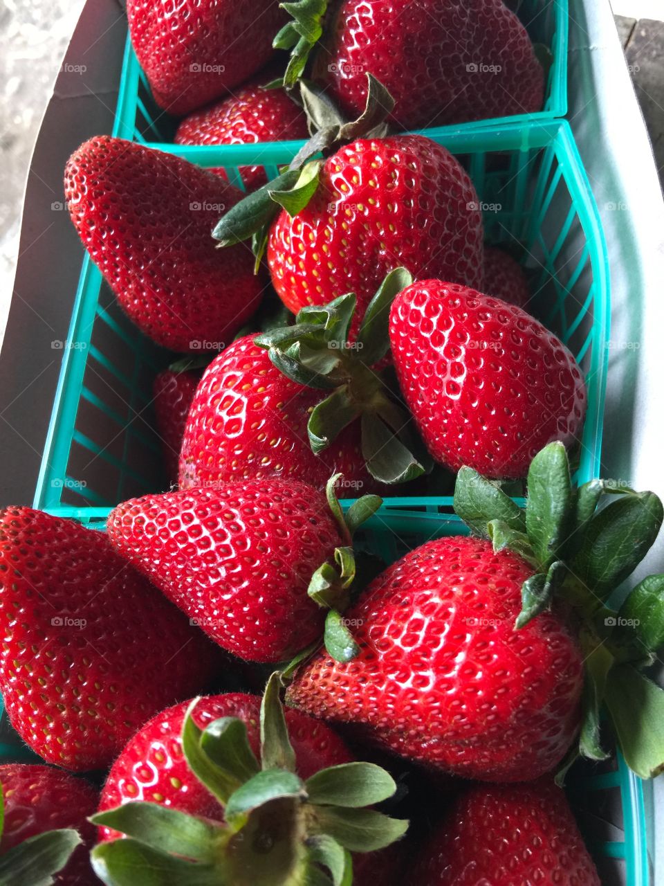 Strawberries from the farmers market