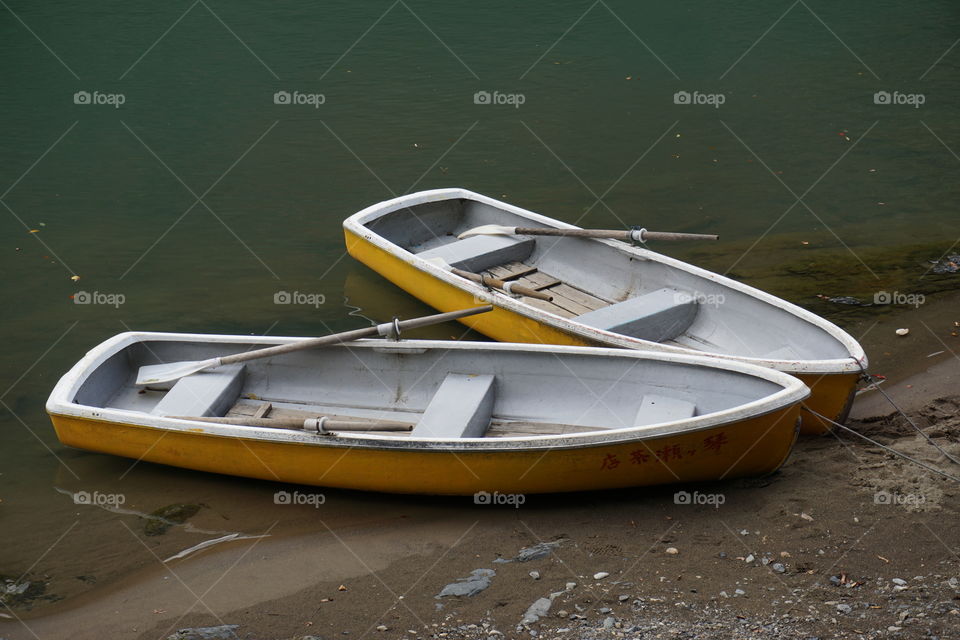 Two row boats