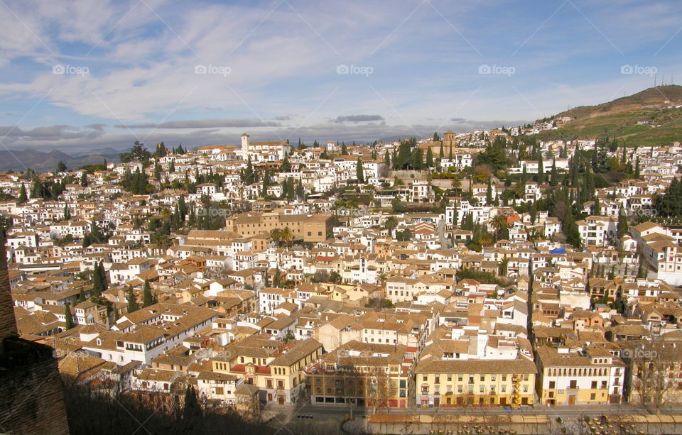 A view of Granada from the Alhambra