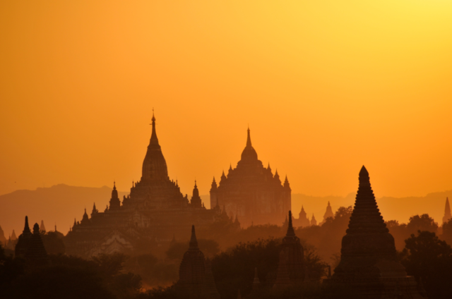 Sunset at Bagan Myanmar