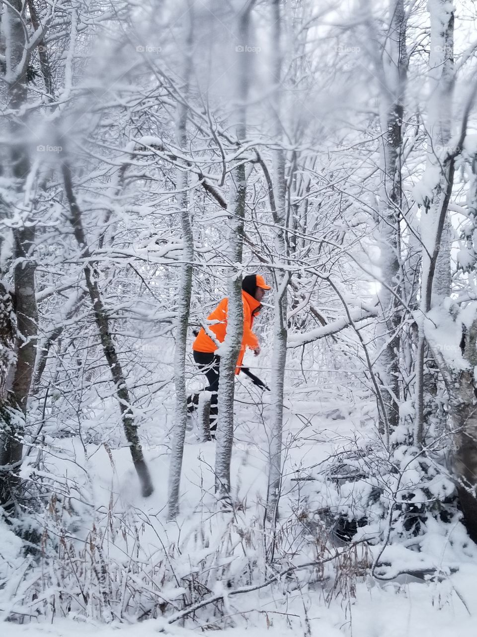 first snowfall of hunting season