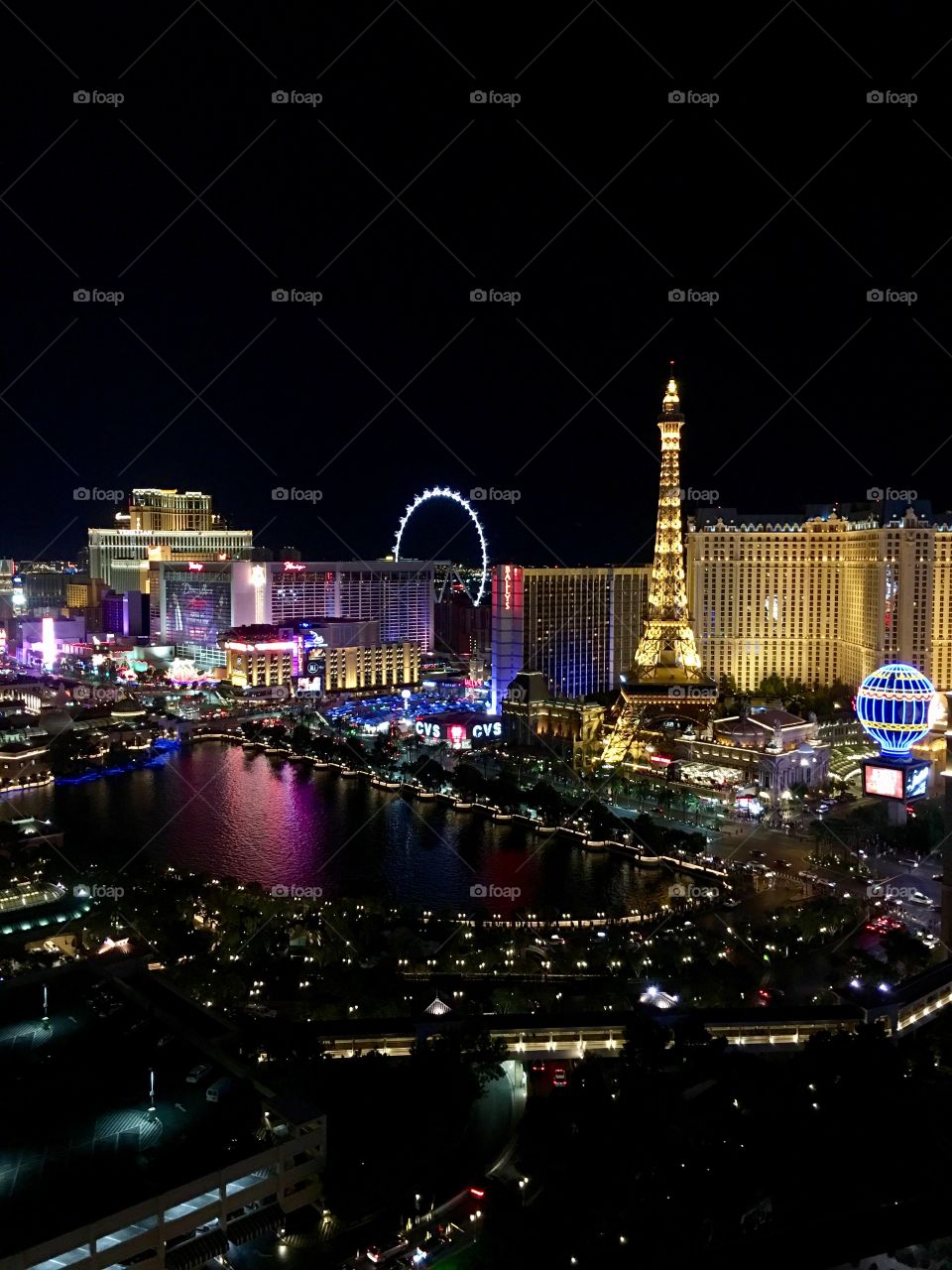 Las Vegas night time. 