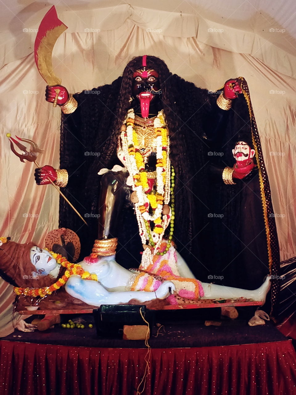 this is photo take navratri festival, Name of this pitcher MA KALI & SHIV BHAGVAN, (GOD)