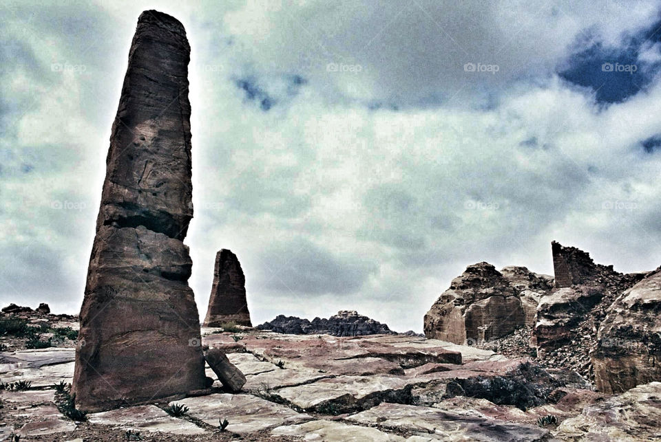 stones rock jordan petra by pandahat