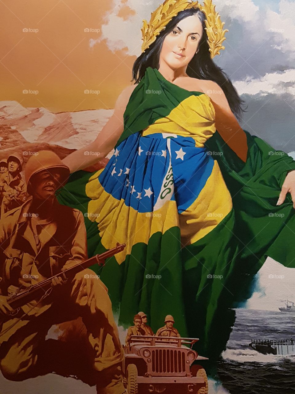 "...És mãe gentil, pátria amada Brasil".