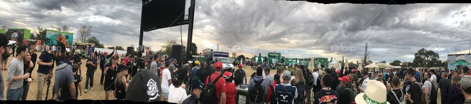 Clouds at F1 after concert 