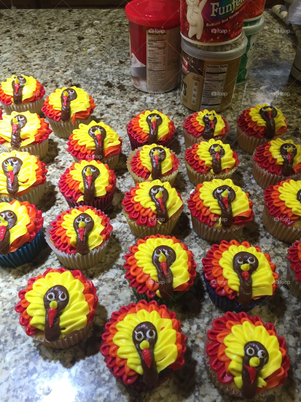 Turkey cupcakes 