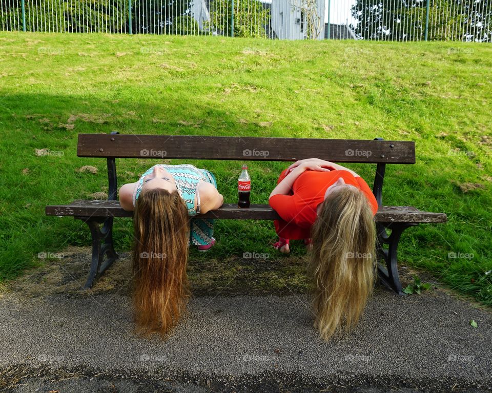 My nieces having fun modelling for me for a Coca Cola shoot 