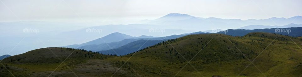 Clouds over the mountains