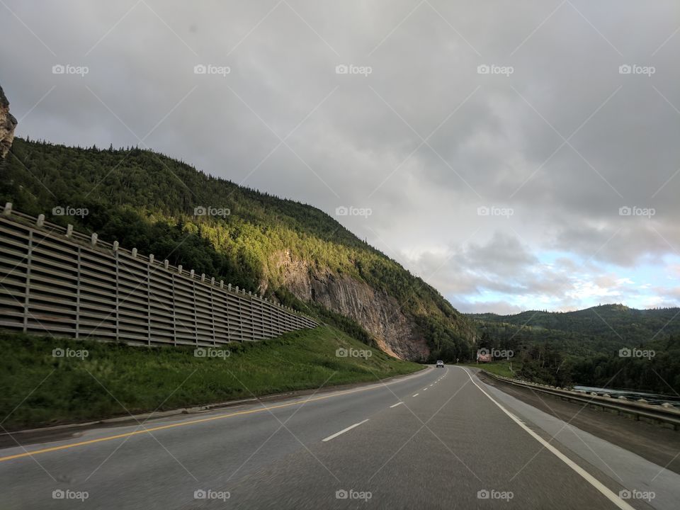 Newfoundland Highway through Steady Brook