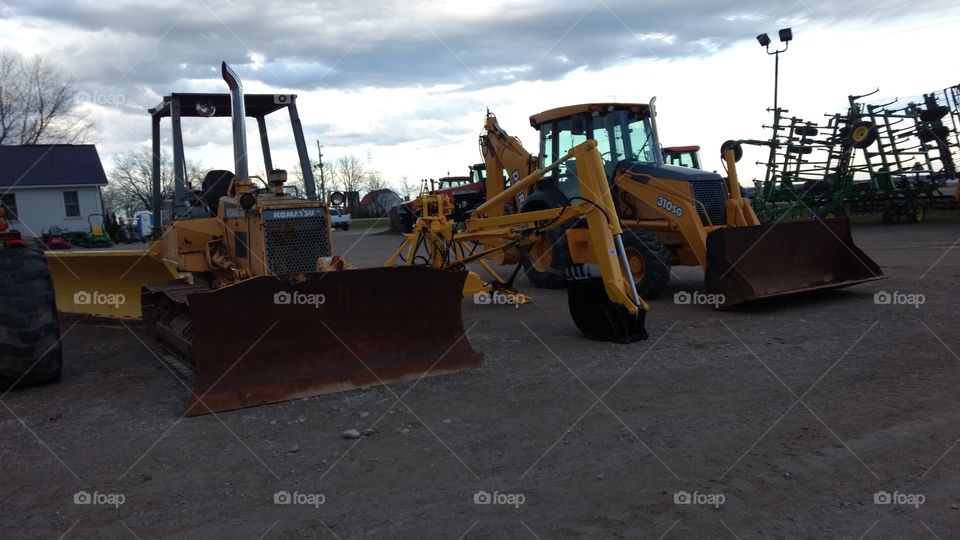 Vehicle, Scoop, Bulldozer, Industry, Tractor