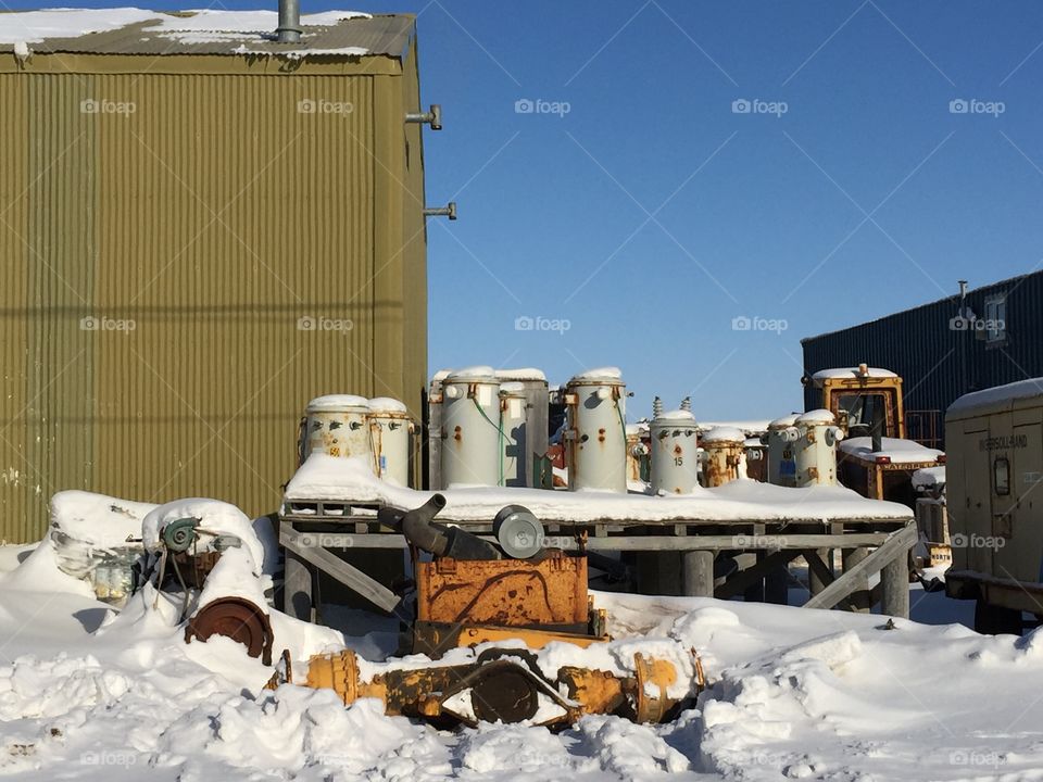 No Person, Snow, Winter, Industry, Container