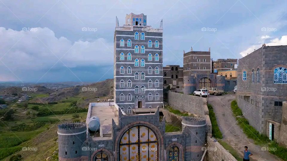 Glory be to God, the magnificent and picturesque view and the natural green trees are a view that is nothing more wonderful than it