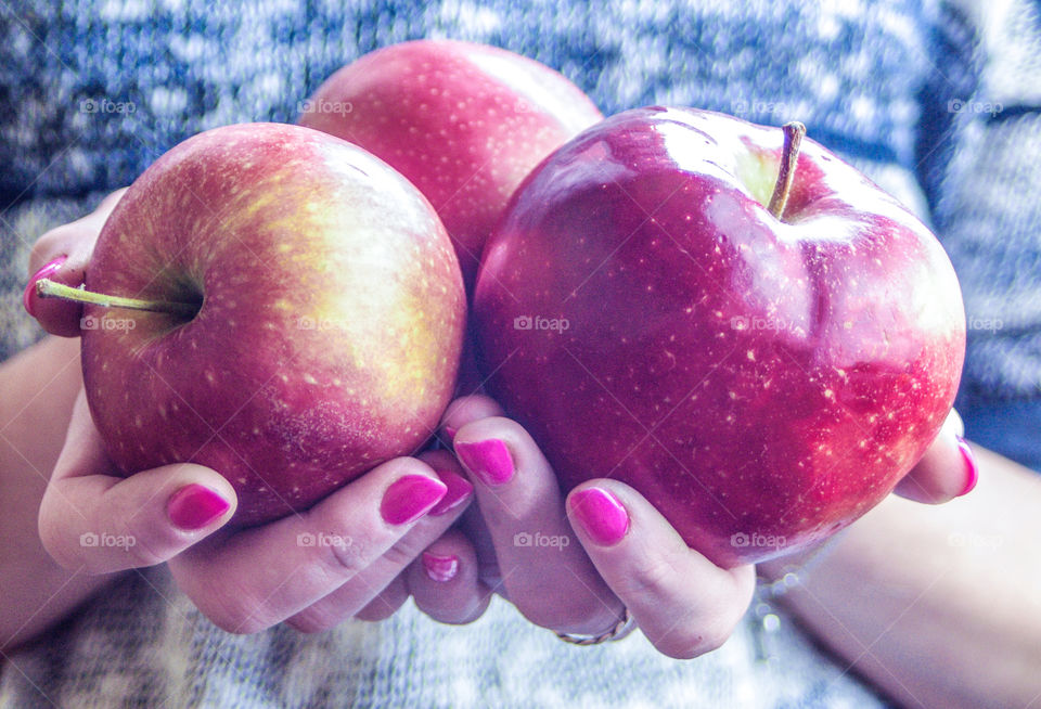 Fruit in hands