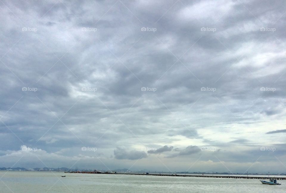 Long bridge in the sky