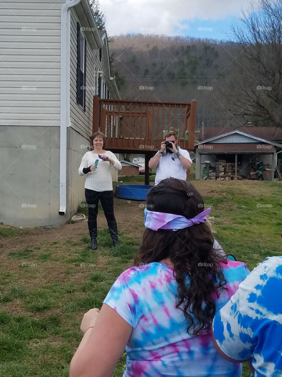 Photographer in action