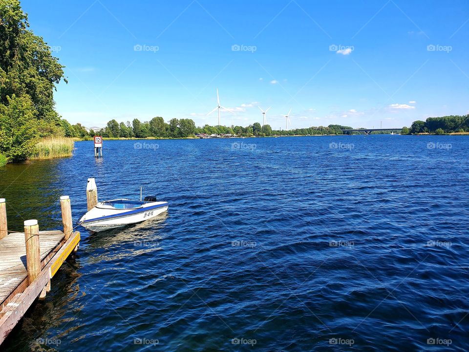 During the summer on the Brielsemeer.