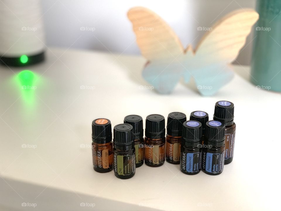 Essential Oils with Diffuser in a Relaxing Environment - Use these essential oil pictures to support your essential oils business. If you like these photos be sure to rate them or buy them so I know to shoot even more! Send me your ideas too!